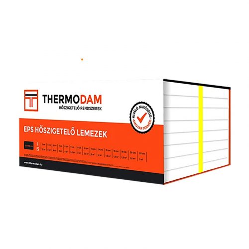 Thermodam EPS-100 lépésálló hőszigetelő lemez 50x100 20 cm 1 m2/csomag