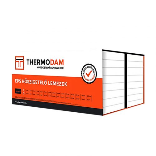 Thermodam EPS-150 terhelhető hőszigetelő lemez 50x100 20 cm 1 m2/csomag
