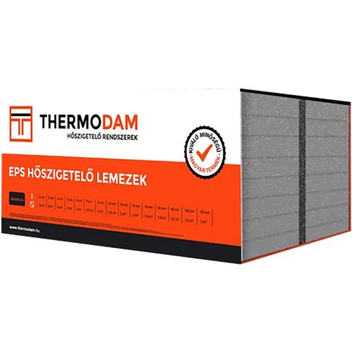 Thermodam Grafit EPS-150 terhelhető hőszigetelő lemez 50x100 20 cm 1 m2/csomag